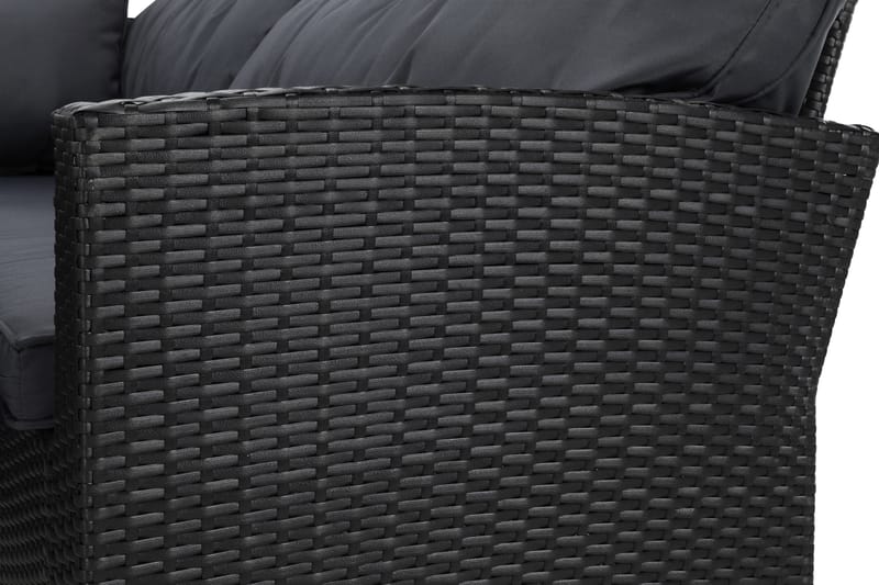James Light Sofagruppe 5-seter - Svart - Hage - Utemiljø - Veranda & terrasse - Verandamøbler