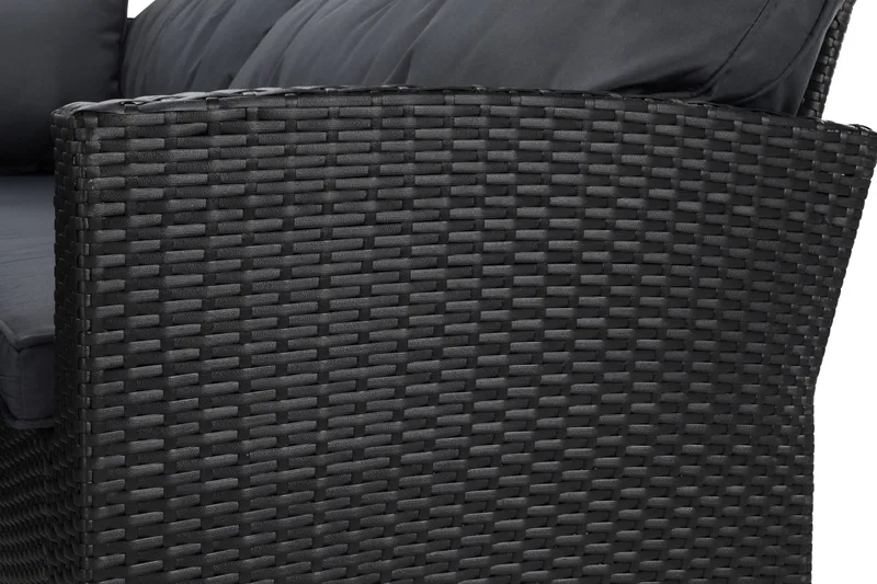 James Light Sofagruppe 5-seter - Svart - Hage - Utemiljø - Veranda & terrasse - Verandamøbler