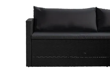 James Light Sofagruppe 5-seter - Svart - Hagemøbler - Loungemøbler - Sofagruppe utendørs