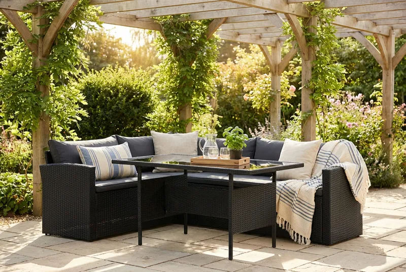 James Light Sofagruppe 5-seter - Svart - Hage - Utemiljø - Veranda & terrasse - Verandamøbler