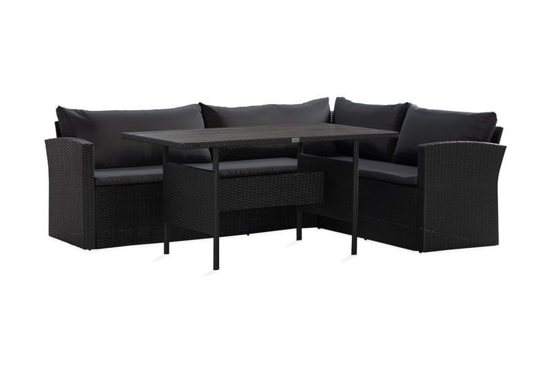 James Light Sofagruppe 5-seter - Svart - Hage - Utemiljø - Veranda & terrasse - Verandamøbler