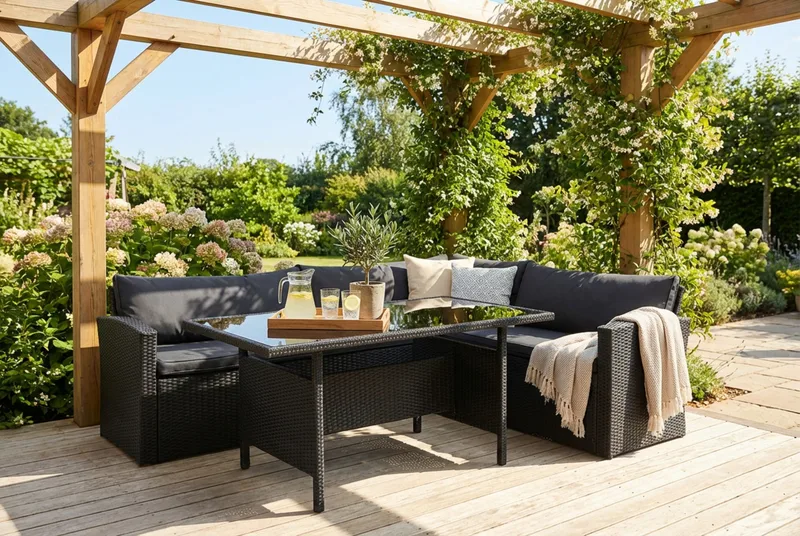 James Light Sofagruppe 5-seter - Svart - Hage - Utemiljø - Veranda & terrasse - Verandamøbler
