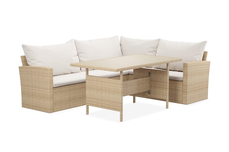 James Light sofagruppe utendørs 5-seter – høyre - Beige - Hage - Utemiljø - Veranda & terrasse - Verandamøbler