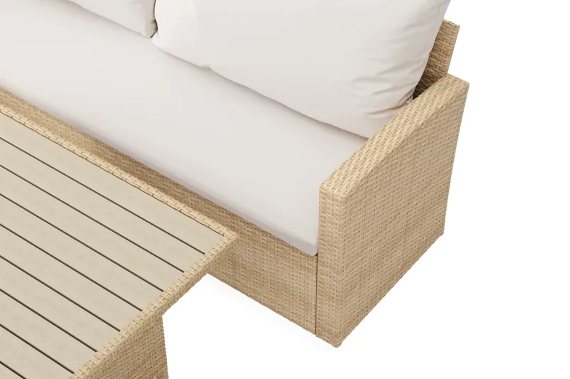 James Light sofagruppe utendørs 5-seter – venstre - Beige - Hage - Utemiljø - Veranda & terrasse - Verandamøbler