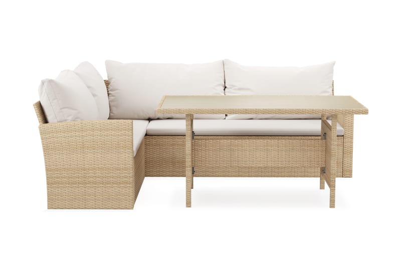 James Light sofagruppe utendørs 5-seter – venstre - Beige - Hage - Utemiljø - Veranda & terrasse - Verandamøbler