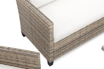 James Light sofagruppe utendørs i kunstrotting - Beige - Hagemøbler - Loungemøbler - Sofagruppe utendørs
