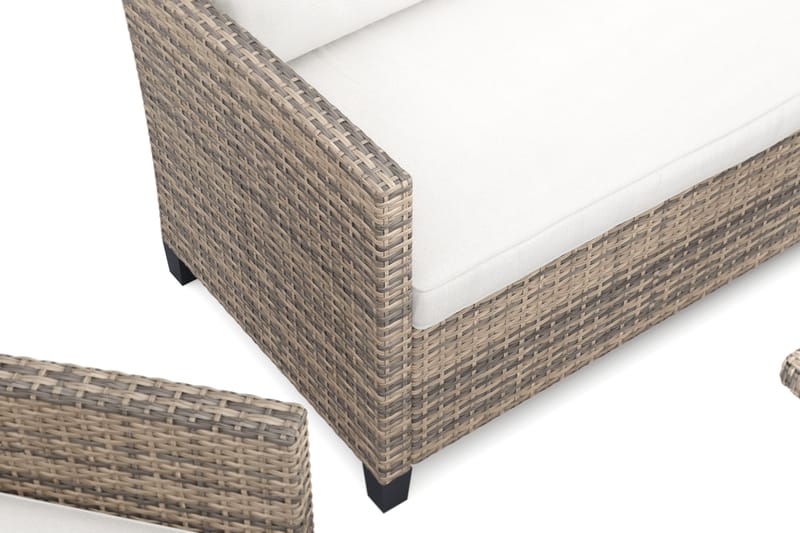 James Light sofagruppe utendørs i kunstrotting - Beige - Hage - Utemiljø - Veranda & terrasse - Verandamøbler