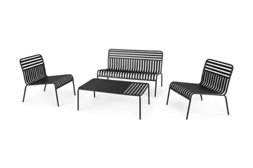 Jarva liten 4-seters sofagruppe utendørs i metall