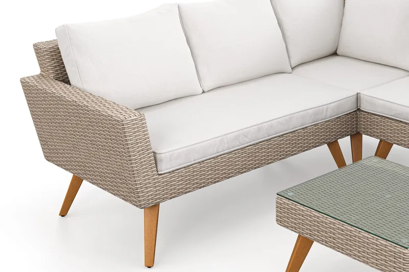 Karlskrona loungegruppe utendørs - Brun - Hage - Utemiljø - Veranda & terrasse - Verandamøbler