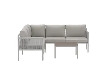 Kos hjørnesofagruppe utendørs - Beige - Hagemøbler - Loungemøbler - Sofagruppe utendørs