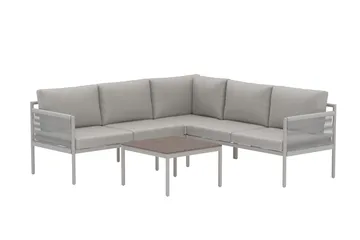 Kos hjørnesofagruppe utendørs - Beige - Hagemøbler - Loungemøbler - Sofagruppe utendørs