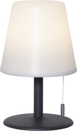 Kreta bordlampe 16 cm - hvit og svart - Hage - Utemiljø - Veranda & terrasse - Verandabelysning