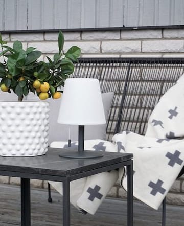 Kreta bordlampe 16 cm - hvit og svart - Hage - Utemiljø - Veranda & terrasse - Verandabelysning
