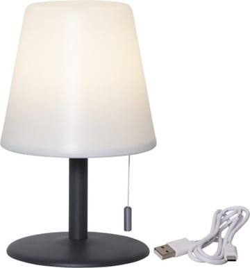 Kreta bordlampe 16 cm - hvit og svart - Hage - Utemiljø - Veranda & terrasse - Verandabelysning