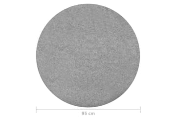 Kunstgress med knotter dia.95 cm grå rund - Grå - Hagemøbler - Balkong - Balkonggulv - Kunstgress balkong