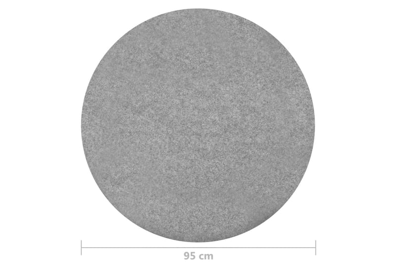 Kunstgress med knotter dia.95 cm grå rund - Grå - Hagemøbler - Balkong - Balkonggulv - Kunstgress balkong