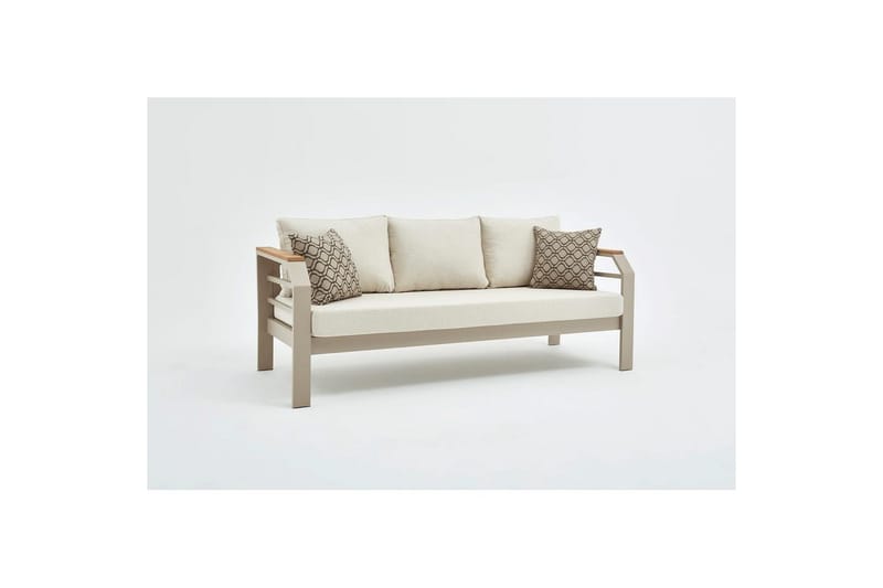 Lassento Utendørs Sofasett 5 seter - Beige - Hage - Utemiljø - Veranda & terrasse - Verandamøbler