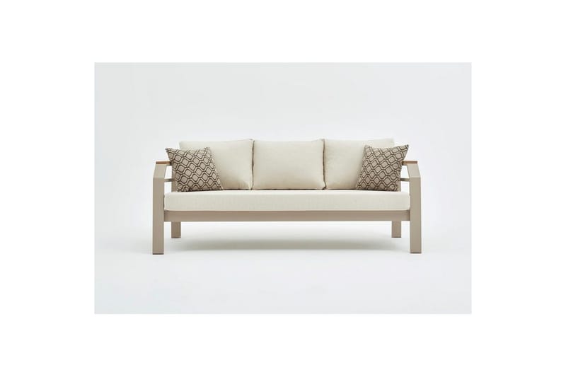 Lassento Utendørs Sofasett 5 seter - Beige - Hage - Utemiljø - Veranda & terrasse - Verandamøbler
