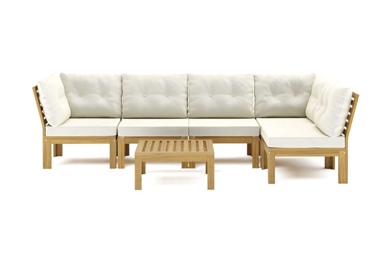 Lindha 5-seters Loungegruppe - Beige - Hage - Utemiljø - Veranda & terrasse - Verandamøbler
