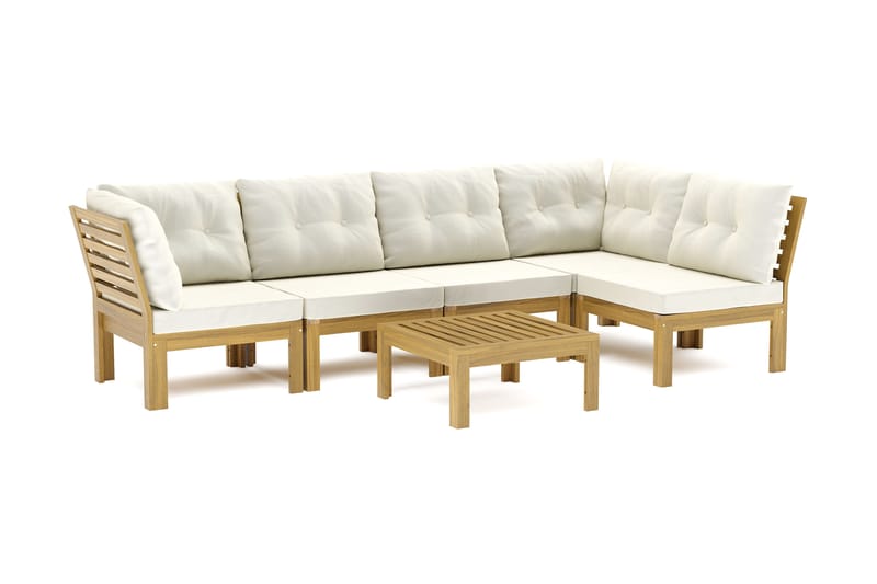 Lindha 5-seters Loungegruppe - Beige - Hage - Utemiljø - Veranda & terrasse - Verandamøbler
