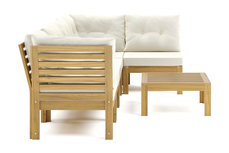 Lindha 5-seters Loungegruppe - Beige - Hage - Utemiljø - Veranda & terrasse - Verandamøbler