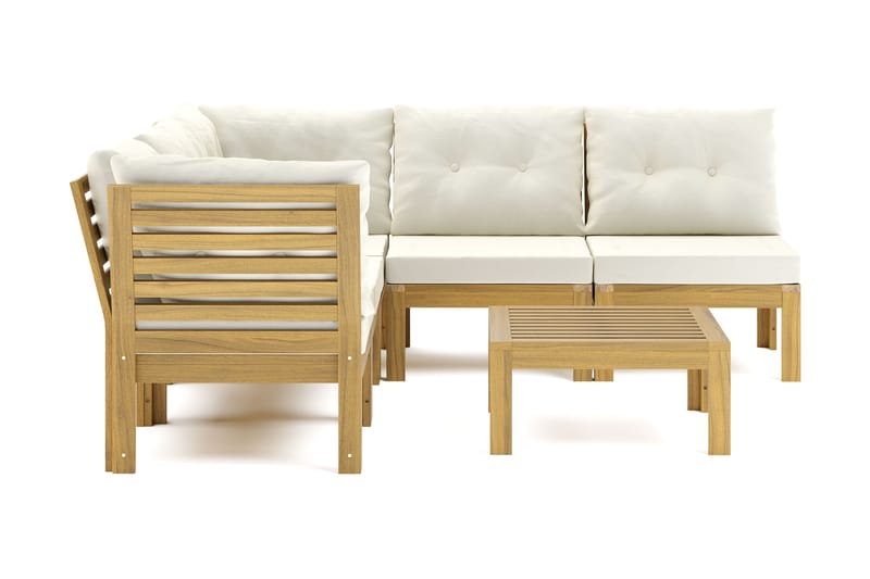 Lindha 5-seters Loungegruppe Vendbar - Beige - Hage - Utemiljø - Veranda & terrasse - Verandamøbler