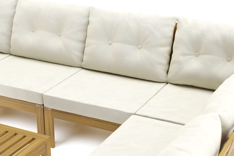 Lindha 6-seters Loungegruppe - Beige - Hage - Utemiljø - Veranda & terrasse - Verandamøbler