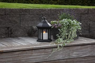 Linta lykt 17 cm - svart - Hage - Utemiljø - Veranda & terrasse - Verandabelysning
