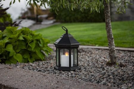 Linta lykt 17 cm - svart - Hage - Utemiljø - Veranda & terrasse - Verandabelysning