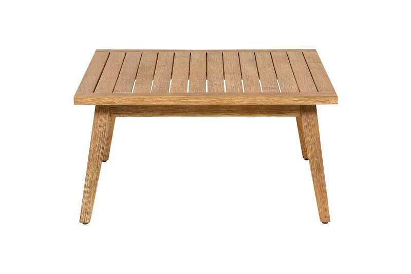 Loungegrupp Beliani Alcamo Beige||Light wood||White - Hagemøbler - Loungemøbler - Sofagruppe utendørs