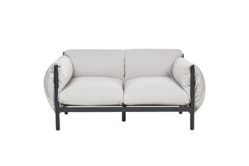 Loungegrupp Beliani Esperia Grey, Black - Hagemøbler - Loungemøbler - Sofagruppe utendørs