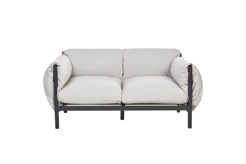 Loungegrupp Beliani Esperia Grey, Black - Hagemøbler - Loungemøbler - Sofagruppe utendørs