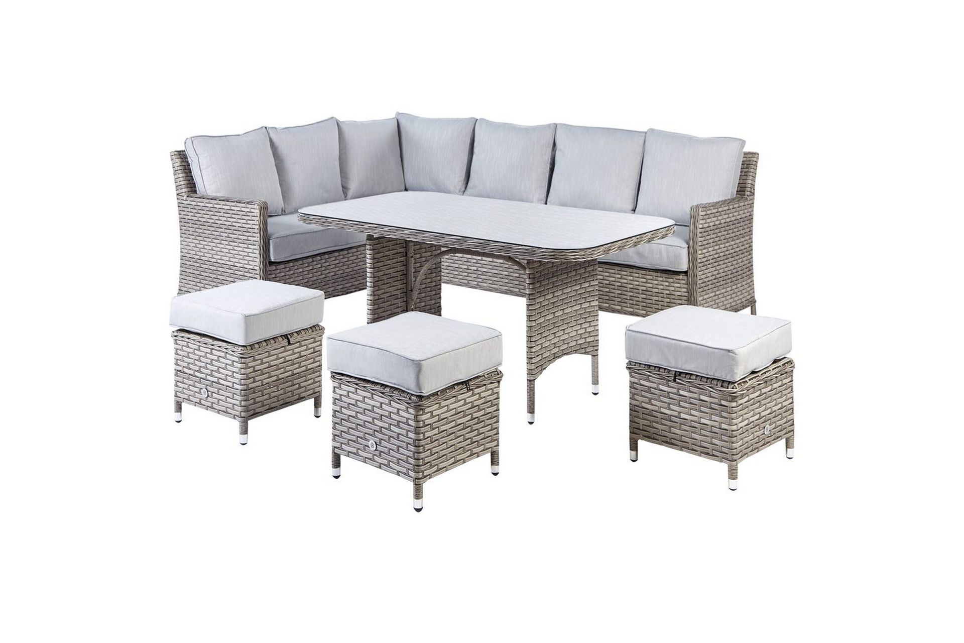 Loungegrupp Beliani Lacona Grey -