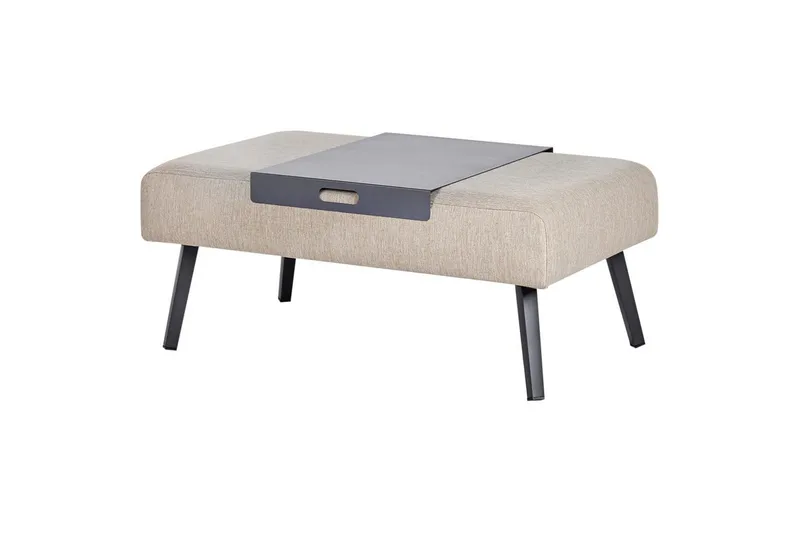 Loungegrupp Beliani Sorrivoli Beige||Grey - Hagemøbler - Loungemøbler - Sofagruppe utendørs