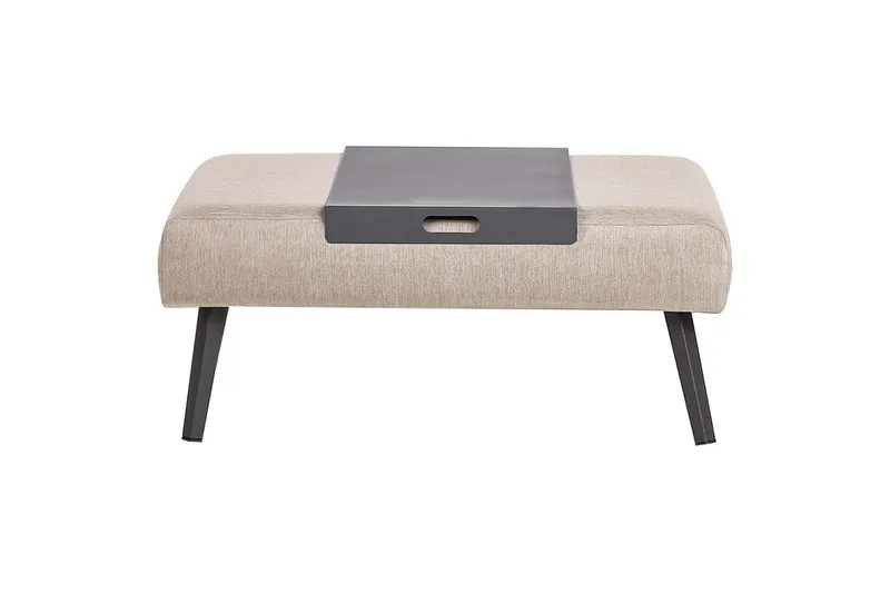 Loungegrupp Beliani Sorrivoli Beige||Grey - Hagemøbler - Loungemøbler - Sofagruppe utendørs