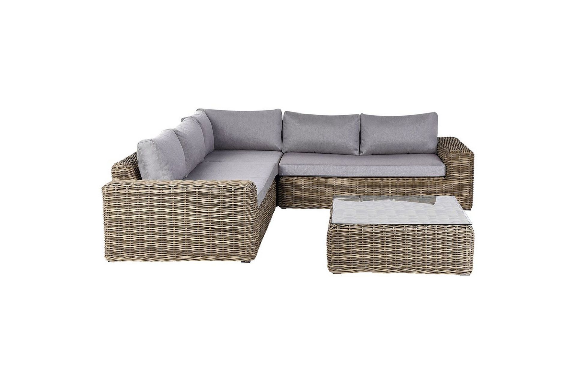 Loungegrupp Beliani Palermo Brun/grå Brown\|\|Grey -