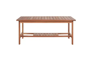 Loungegrupp med bord Beliani Altidona Light wood||White - Hagemøbler - Loungemøbler - Sofagruppe utendørs