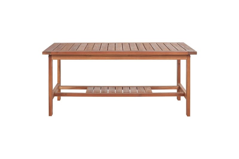 Loungegrupp med bord Beliani Altidona Light wood||White - Hagemøbler - Loungemøbler - Sofagruppe utendørs