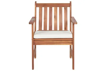 Loungegrupp med bord Beliani Altidona Light wood||White - Hagemøbler - Loungemøbler - Sofagruppe utendørs