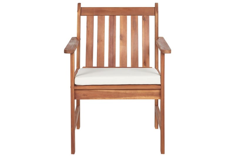 Loungegrupp med bord Beliani Altidona Light wood||White - Hagemøbler - Loungemøbler - Sofagruppe utendørs