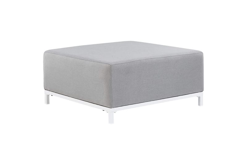 Loungegrupp med bord Beliani Rovigo Grey||White - Hagemøbler - Loungemøbler - Sofagruppe utendørs