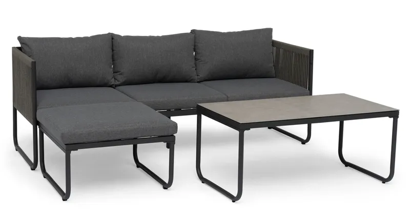 Loungegruppe Hillerstorp Hamnborg, Grå