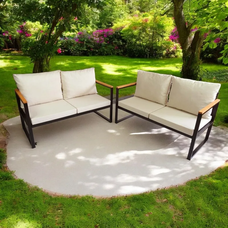 Luvin 4-seters Sofagruppe Utendørs - Beige - Hage - Utemiljø - Veranda & terrasse - Verandamøbler