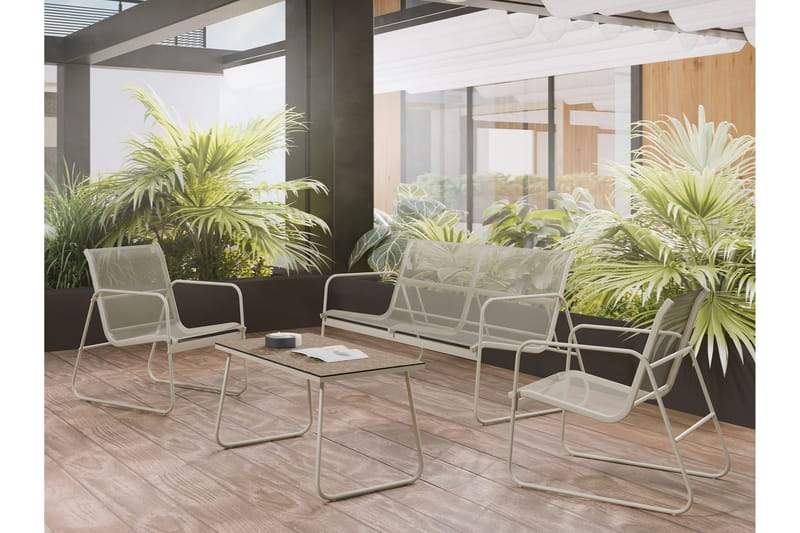 Maplewyn Loungegruppe Utendørs - Beige - Hage - Utemiljø - Veranda & terrasse - Verandamøbler