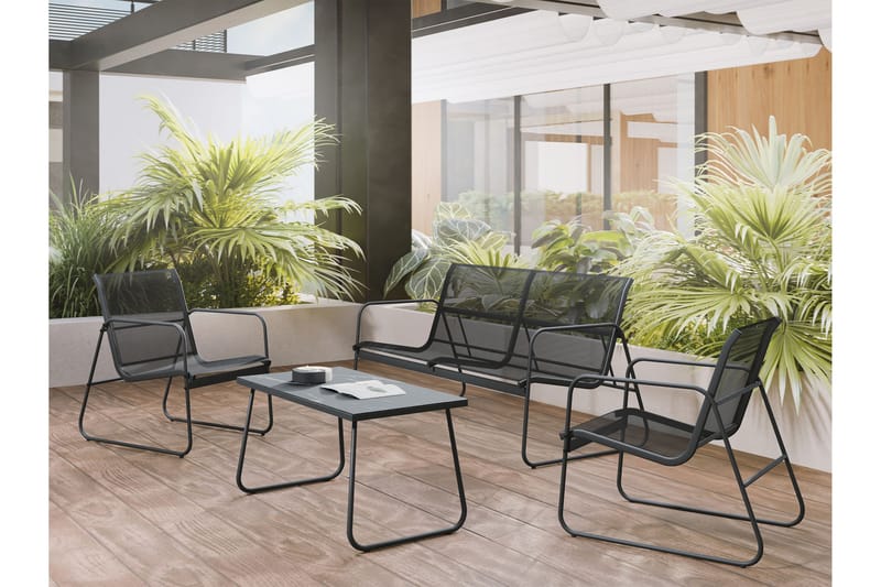 Maplewyn Loungegruppe Utendørs - Grå - Hage - Utemiljø - Veranda & terrasse - Verandamøbler