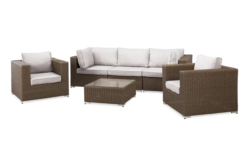 Marcus Loungegruppe - Natur Bord 2 Lenestoler - Hage - Utemiljø - Veranda & terrasse - Verandamøbler