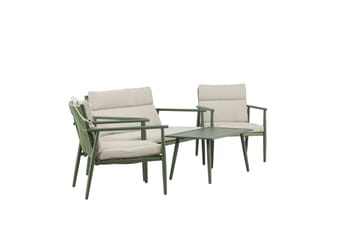 Mazzaro Sofagruppe Utendørs 4-seter - Grønn/Beige - Hagemøbler - Loungemøbler - Sofagruppe utendørs