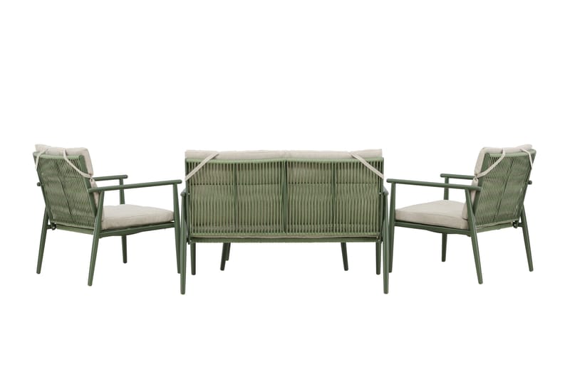 Mazzaro Sofagruppe Utendørs 4-seter - Grønn/Beige - Hage - Utemiljø - Veranda & terrasse - Verandamøbler