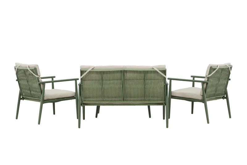 Mazzaro Sofagruppe Utendørs 4-seter - Grønn/Beige - Hage - Utemiljø - Veranda & terrasse - Verandamøbler