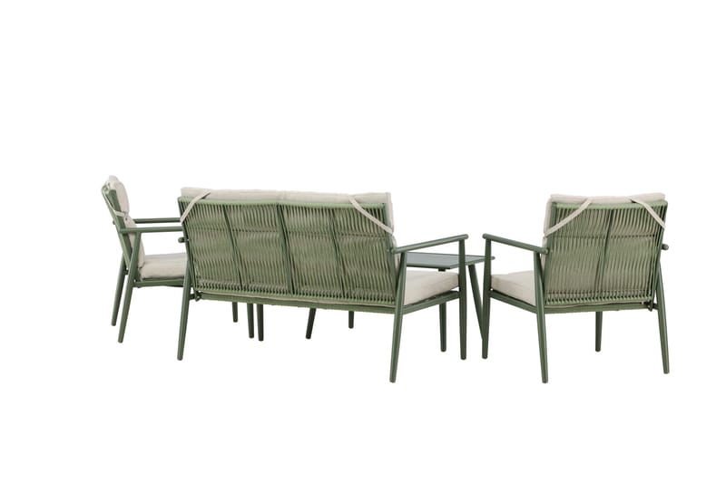 Mazzaro Sofagruppe Utendørs 4-seter - Grønn/Beige - Hage - Utemiljø - Veranda & terrasse - Verandamøbler